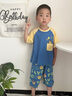 汪汪隊(duì)立大功兒童睡衣男童夏季家居服萊賽爾輕薄款七分袖家居服套裝藍(lán)色  110 曬單實(shí)拍圖