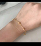 周六福彩寶碧璽黃金足金手鏈七夕情人節(jié)禮物J0712467 約1.87g 16+3cm 曬單實拍圖