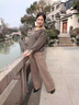 恰凡（QIAFAN）媽媽秋裝高檔針織兩件套2025新款洋氣中老年女春秋連帽運(yùn)動(dòng)服套裝 卡其色 XL  （建議120-130斤） 曬單實(shí)拍圖