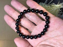 侗秘天然黑曜石手串男金曜石轉(zhuǎn)運(yùn)珠冰種彩眼本命年黑曜石手鏈女 烏金黑曜石6mm【安神】 曬單實(shí)拍圖
