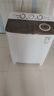 志高洗衣機(jī)半自動(dòng)雙桶雙缸宿舍出租房家用波輪洗衣機(jī)節(jié)能洗脫一體 11KG納米藍(lán)光+智能風(fēng)干-升級(jí)加厚 曬單實(shí)拍圖