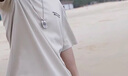 GLXLG短袖T恤男夏季重磅冰絲棉2025春夏新款男士寬松大碼休閑胖子上衣 卡其[250克重磅冰絲棉] M 100-120斤 曬單實拍圖