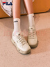 FILA 斐樂官方女鞋COOKIES復(fù)古帆布鞋2025夏新款曲奇鞋時尚休閑鞋 豆腐白-TF 38 曬單實拍圖