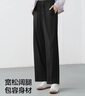 森馬【防曬UPF50+】休閑褲女涼感褲子25夏吸濕速干闊腿褲109325127001 曬單實(shí)拍圖