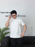羅蒙（ROMON）高端純棉100%短袖t恤男士2025年夏季翻領(lǐng)POLO衫胸口刺繡半袖上衣 白色 （純棉100%） XL (56) -130-150斤穿 曬單實拍圖