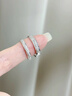 ALLOVE星河純銀情侶戒指男女款求婚對戒七夕情人節(jié)禮物送女友老婆生日 曬單實(shí)拍圖