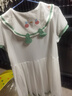 戴維貝拉（DAVE＆BELLA）汽水棉學院風連衣裙女童衣服運動兒童裙子夏裝新款童裙寶寶百褶裙 白色【現(xiàn)貨】 120 cm（建議身高110-120cm） 曬單實拍圖