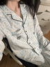 維多利亞的秘密 宅度假輕舒絨輕盈溫暖防靜電家居服女長袖長褲睡衣套裝七夕禮物 12M7藍(lán)豹紋 11273305 XS 曬單實拍圖