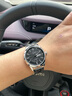 冠琴（GUANQIN）十大名表手表男士全自動(dòng)機械表學(xué)生腕表送老公男友圣誕節生日禮物 GJ16406銀殼黑面【進(jìn)口機芯】 曬單實(shí)拍圖