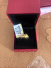 卡地金黃金戒指女 999足金心形戒指愛心女戒 送女友 送老婆 情人節(jié)禮物 5.10克 曬單實拍圖
