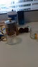 念念芯園玻璃茶具套裝家用功夫茶杯茶壺泡茶器簡(jiǎn)約耐熱辦公室會(huì)客喝茶小套 雅致壺+2金龍紋把杯 3件 曬單實(shí)拍圖