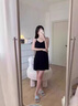 莫代爾2025夏季睡裙女吊帶短裙簡約帶胸墊防凸點(diǎn)清涼夏家居服睡衣 Y1202黑色 XL 曬單實(shí)拍圖