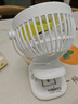 志高（CHIGO）電風(fēng)扇USB便攜小風(fēng)扇/小臺扇 辦公桌面學(xué)生宿舍床頭車(chē)載臺式壁掛式迷你臺夾扇 升級加大【2000毫安充電款-3檔】 曬單實(shí)拍圖