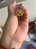 行金銀中足金999五帝幣手鏈轉(zhuǎn)運珠金錢幣DIY編繩手串手繩 生日禮物 康熙通寶（克重多退少補） 約0.5g 曬單實拍圖