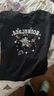 ASK JUNIOR童裝女童夏薄款潮流百搭星星印花T恤休閑百搭短袖女童 黑色 140  曬單實(shí)拍圖