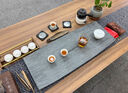 暢璽天然烏金石茶盤(pán)高端輕奢石材茶臺簡(jiǎn)約家用辦公室茶室泡茶茶托盤(pán) 80*30*3CM（云水謠） 曬單實(shí)拍圖
