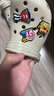 卡駱馳（crocs）經(jīng)典系列經(jīng)典小Clog K童粉色洞洞鞋涼鞋 骨白 30 （30碼-31碼） 曬單實拍圖
