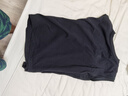 無印良品（MUJI）女式 雙股天竺編織法國袖T恤上衣打底衫內(nèi)搭女裝25年夏季BB2RPA5S 黑色 M (160/84A) 曬單實拍圖