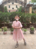 G.DUCKKIDS女童漢服連衣裙2025新款夏季兒童洋氣國風(fēng)公主裙大童夏天女孩裙子 粉紅色 150 cm(150cm) 曬單實(shí)拍圖