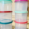 特百惠（Tupperware）保鮮盒600ml圓罐 冰箱冷藏水果儲(chǔ)藏盒 密封干貨零食密封罐 600ml圓罐 6件套 顏色隨機(jī) 曬單實(shí)拍圖