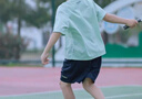 onmygame【抽濕爽爽褲】兒童運動短褲夏季男童女童戶外 深海藍 140 曬單實拍圖