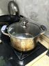 鏗鏘316不銹鋼湯鍋家用電磁爐煮粥鍋蒸鍋一體加厚雙耳鍋食品級煲湯鍋 湯鍋【特厚 316不銹鋼】 26cm 曬單實(shí)拍圖