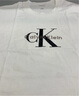 Calvin KleinJeans25春夏男女情侶休閑ck字母純棉落肩袖寬松短袖T恤4RAB823 曬單實(shí)拍圖