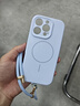 與樂(lè )（yule）Magsafe磁吸適用iPhone16手機殼掛脖硅膠掛繩蘋(píng)果15pro斜挎14plus鏡頭全包防摔男女液態(tài)保護套散熱 【遠峰藍+長(cháng)硅膠掛繩】軟糯親膚 iPhone16pro 曬單實(shí)拍圖