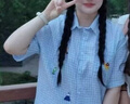 樂卡利日系卡通短袖襯衫女學(xué)院風(fēng)復(fù)古格子polo領(lǐng)襯衣刺繡上衣開衫外套夏 短袖格子襯衫【藍(lán)L 113內(nèi)】 曬單實(shí)拍圖
