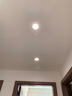 木林森照明（MLS）LED防眩筒燈家用客廳嵌入式天花燈 7瓦暖白光開孔75mm 曬單實(shí)拍圖
