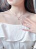 唯一（Winy）一克拉莫桑鉆純銀項(xiàng)鏈女2025新款吊墜生日七夕情人節(jié)禮物送女友 曬單實(shí)拍圖