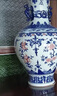 伯莎丹頓（BERTHA DENTON）中式仿古景德鎮青花釉里紅雙耳大號陶瓷花瓶家居客廳玄關(guān)落地擺件 大號手繪青花釉里紅雙耳賞瓶 曬單實(shí)拍圖
