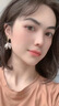 Qlady仙氣花瓣獨(dú)特漂亮耳飾女耳釘夏天耳環(huán)2025新款高級(jí)感輕奢耳墜禮物 白色 曬單實(shí)拍圖