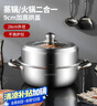 美廚（maxcook）蒸鍋 加厚不銹鋼28CM單層蒸鍋火鍋湯蒸鍋 燃?xì)怆姶艩t通用 MCZ5152 曬單實(shí)拍圖