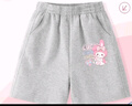 真維斯女童短褲中大童褲子純棉柔軟五分褲夏季可愛(ài)女孩親膚兒童休閑褲 灰 眨眼三麗鷗X 均碼 150 曬單實(shí)拍圖