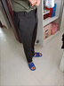 羅蒙（ROMON）西褲男修身小腳秋季新款休閑褲商務(wù)男褲西裝褲子純黑長(cháng)褲 黑色 30 (2尺3)腰圍 曬單實(shí)拍圖