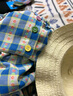 婧麒（JOYNCLEON）女童連衣裙夏季2025新款小女孩裙子兒童背心裙夏裝寶寶公主裙 藍色Jly182403（送帽子） 90 cm 曬單實拍圖