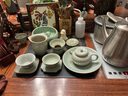 問鼎格物景德鎮(zhèn)問鼎汝窯鼎青陶瓷茶具茶杯大容量茶壺泡茶壺悶茶壺汝窯茶壺 鼎青汝瓷金鐘壺 曬單實(shí)拍圖