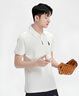 DVHNMK國際品牌男裝純棉t恤短袖polo衫男士夏季時(shí)尚休閑透氣體恤衫上衣 高端白色【現(xiàn)貨速達(dá)】 M 170 【建議100-125斤】 曬單實(shí)拍圖