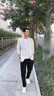 DVHNMK奢侈品牌男裝夏季新款薄款亞麻西服男士商務休閑薄款西裝單西外套 高端白色【現貨速達】 S 【禮盒包裝】 曬單實拍圖