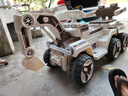 WORK BABY兒童電動挖掘機可坐大人寶寶遙控挖土機男女小孩生禮物玩具工程車 【遙控黃】【軟輪】四驅12V12 曬單實拍圖