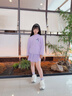 班尼路女童夏季套裝運(yùn)動(dòng)裙褲2025新款女孩涼感速干短袖洋氣短褲裙子夏裝 白BN花雨小兔X+紫BN蝴蝶結(jié)兔XS 130 【推薦體重45-56斤】 曬單實(shí)拍圖