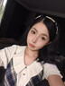 圣保美韓系學院風假兩件格紋連衣裙子女夏季2025新款小個子收腰a字短裙 【藏青色】 S 碼 曬單實拍圖