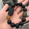 沉魚(yú)落雁招財貔貅虎晴石手鏈黑曜石手串男父親節禮物生日紀念日送爸爸男友 曬單實(shí)拍圖