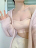 韞舜內(nèi)衣女士文胸小胸聚攏防滑抹胸式裹胸隱形少女無鋼圈美背胸罩衣薄 白色(配原色肩帶+透明肩帶) L 【36/80ABC】 推薦110-125斤 曬單實(shí)拍圖