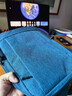 億金噠華為MateBook Fold非凡大師18英寸筆記本電腦包防震大容量輕便收納袋斜挎背包胸包可放平板水杯 藍色 曬單實(shí)拍圖