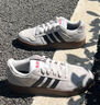 adidas「小鋸齒」D-PAD CLASSIC休閑美高風(fēng)復(fù)古籃球板鞋阿迪達(dá)斯 淺灰/黑色/淺猩紅   42 曬單實(shí)拍圖