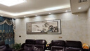 墨派 新中式客廳裝飾畫(huà)沙發(fā)背景墻壁畫(huà)現(xiàn)代簡(jiǎn)約大氣橫幅山水疊加畫(huà) 陋室銘 大幅240*80+小幅180*60晶瓷 曬單實(shí)拍圖
