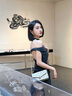 VANESSA HOGAN VH女包山茶花信封包高級感包包老花鏈條小包單肩斜挎包生日禮物 綠色+綠野仙蹤禮盒 曬單實(shí)拍圖