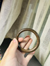 祥隱【普陀山直發(fā)】天然老綠檀木手鐲女款木質(zhì)檀香黑檀鐲子文玩禮物男 【沉水級(jí)-綠檀木】適合手圍54mm 曬單實(shí)拍圖